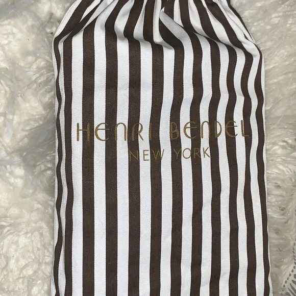 Henri Bendel EXCLUSIVE Luxury WEST 57th Damask Saffaino Leather Clutch
